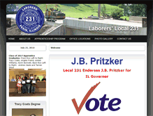 Tablet Screenshot of laborerslocal231.org